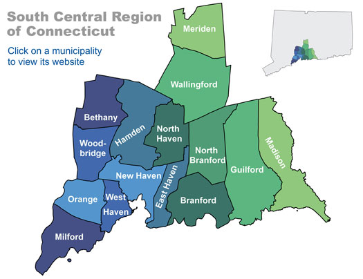 SCRCOG Area Map