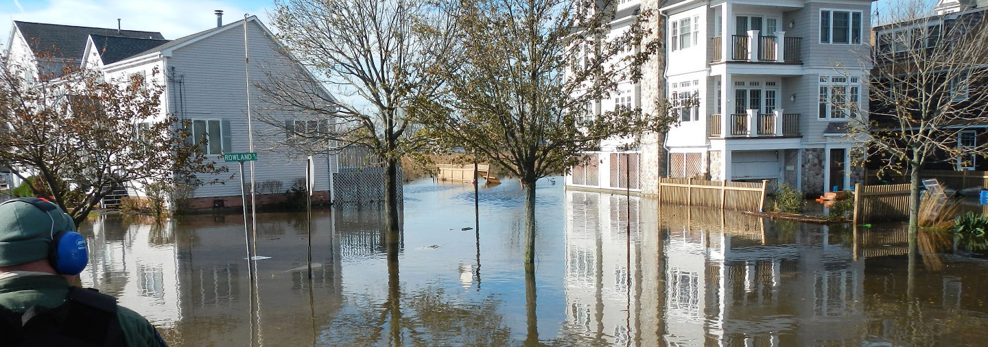 flooded neighborhood